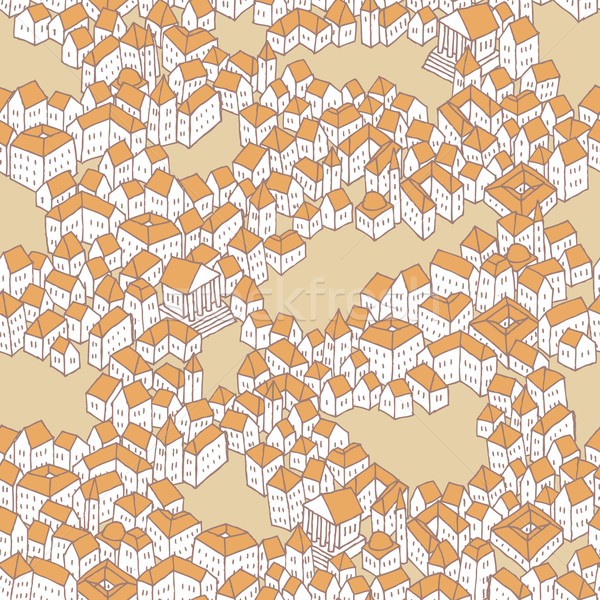 Old City seamless pattern Stock photo © VOOK