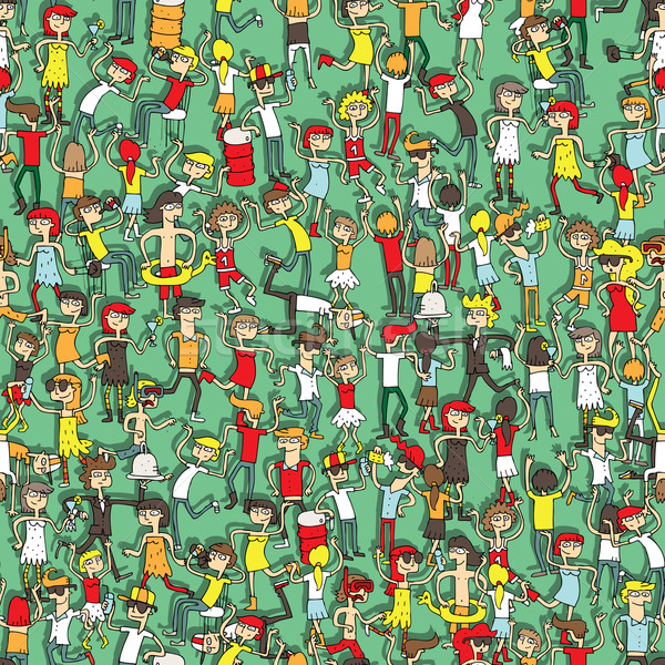 Dancing party seamless pattern Stock photo © VOOK