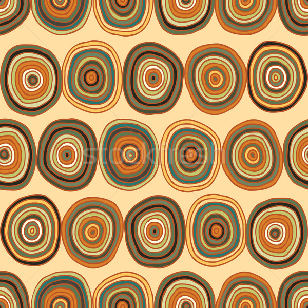 Circles seamless pattern in colors is hand drawn composition. Illustration is in eps8 vector mode, b Stock photo © VOOK