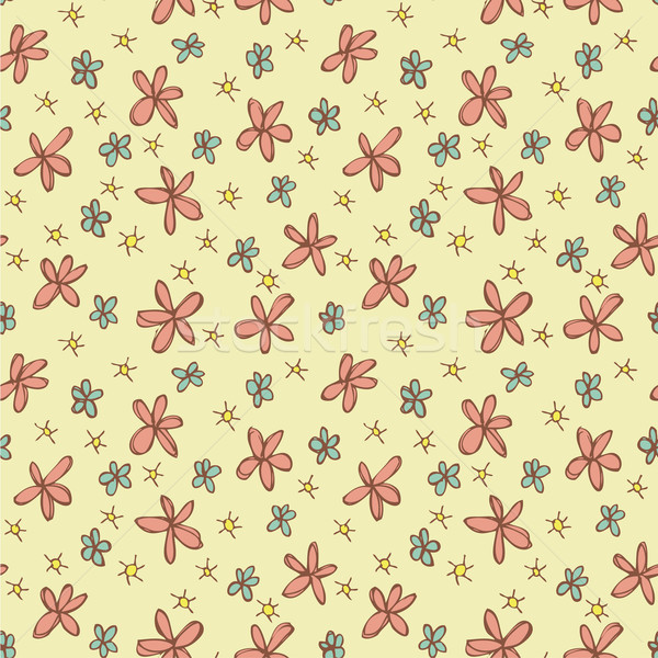 Different Flowers Seamless Pattern Stock photo © VOOK
