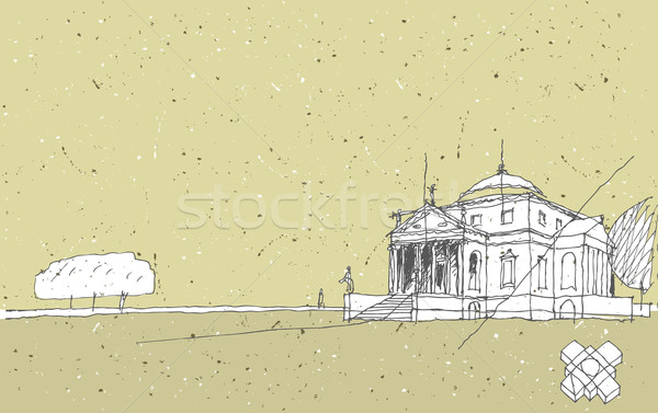 Sketching Historical Architecture in Italy Stock photo © VOOK