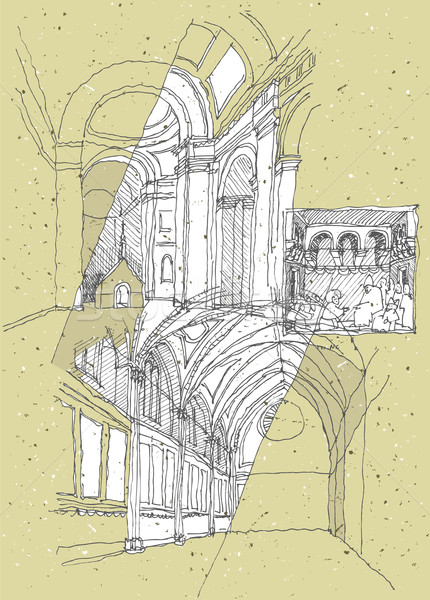 Arhitectura istorica Italia ilustrare eps8 vector oraş Imagine de stoc © VOOK