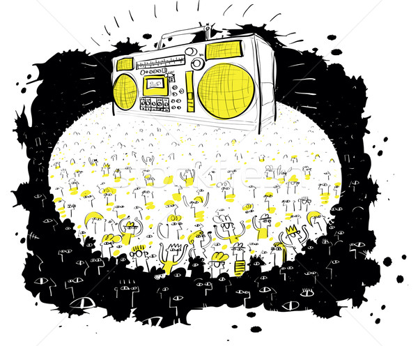 Mass Concert with Huge Boom box  Stock photo © VOOK