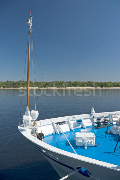 Nave fiume porta acqua costruzione blu Foto d'archivio © vrvalerian