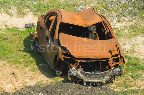 burnt out car Stock photo © vrvalerian