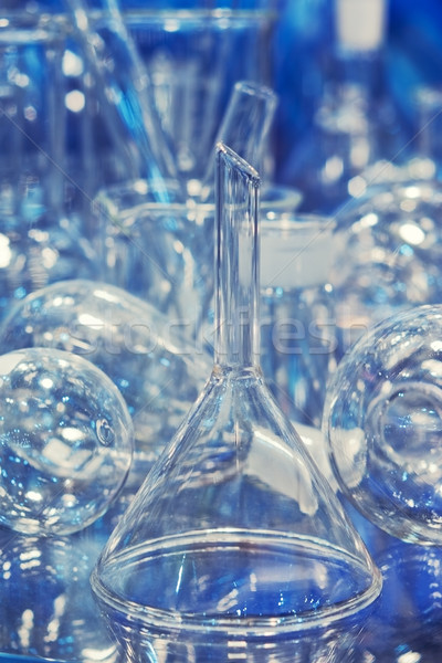 üveg teszt csövek kék színek laboratórium Stock fotó © vrvalerian
