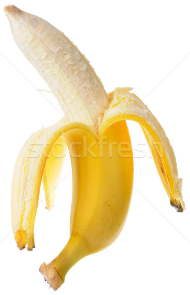 Rijp banaan witte Geel geïsoleerd Stockfoto © vtls