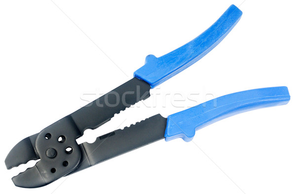 Draad behandeling tool plastic geïsoleerd witte Stockfoto © vtls