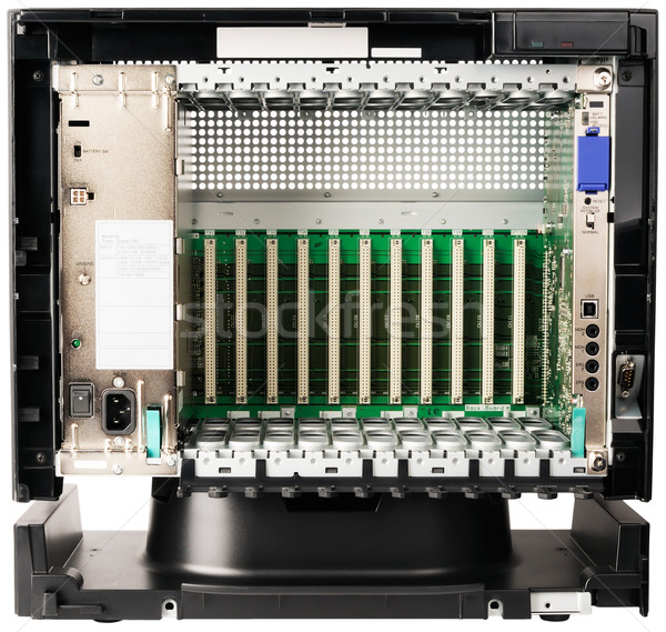 Telephone switch chassis on white Stock photo © vtls