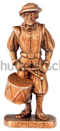 Bronze Miniatur alten Krieger isoliert weiß Stock foto © vtls