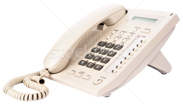 Office digital telephone on white Stock photo © vtls