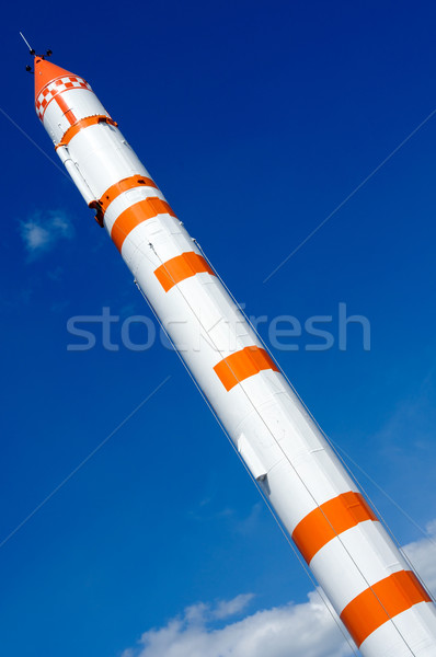 Przestrzeni rakietowe Błękitne niebo lata niebieski Chmura Zdjęcia stock © vtls