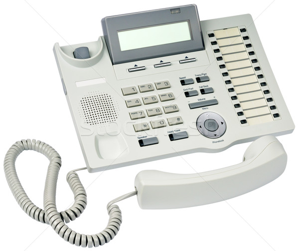 Kantoor digitale telefoon licht grijs ingesteld Stockfoto © vtls