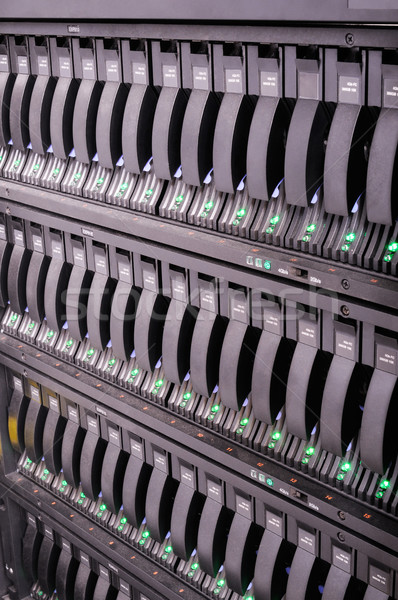 Rack serwerów przechowywania przechowywanie danych komputera serwera Zdjęcia stock © vtls
