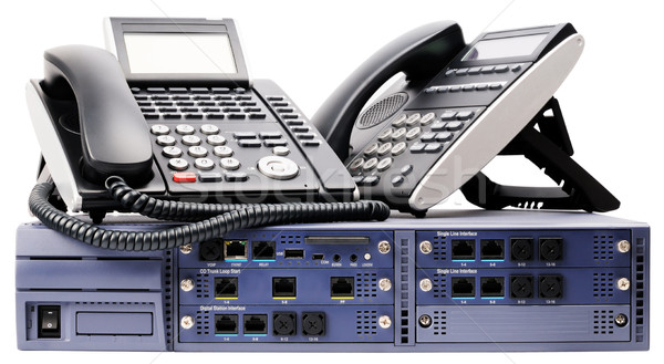 Phone switch and telephones Stock photo © vtls