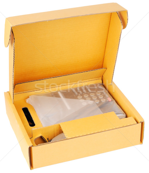 Open box with phone Stock photo © vtls