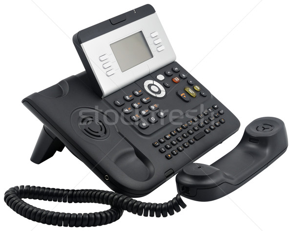 Office telephone set, 6 soft keys, off-hook Stock photo © vtls