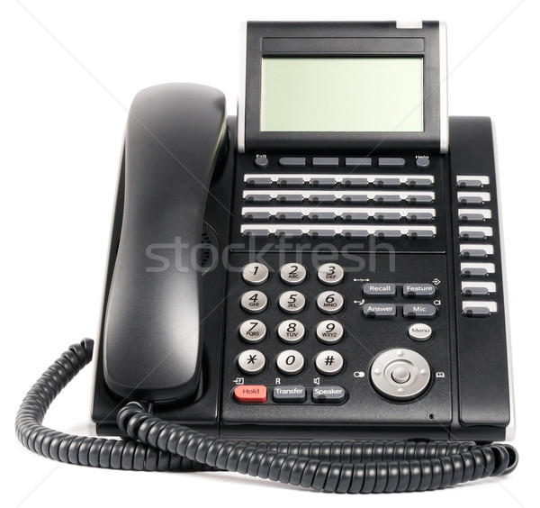 Digital telephone set over white Stock photo © vtls