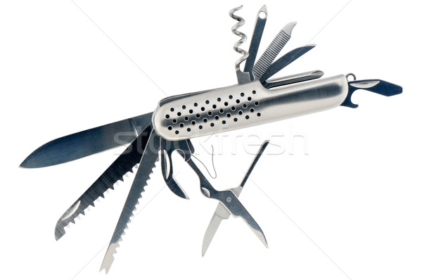 Open penknife on white Stock photo © vtls