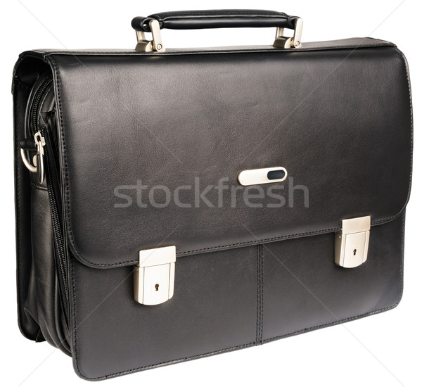 Black leather briefcase Stock photo © vtls