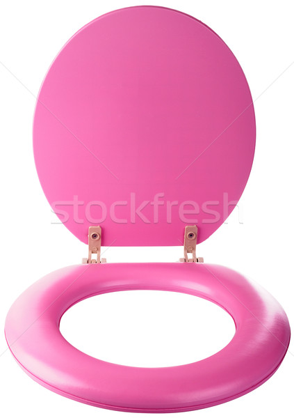 Stock photo: Brand-new toilet seat