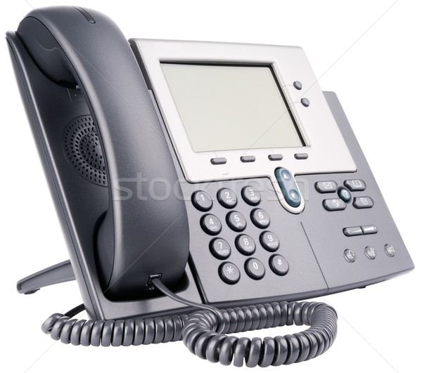 Oficina ip teléfono blanco establecer grande Foto stock © vtls