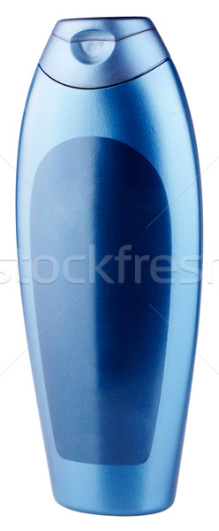 Plastikowe butelki ciemne niebieski szampon odizolowany Zdjęcia stock © vtls