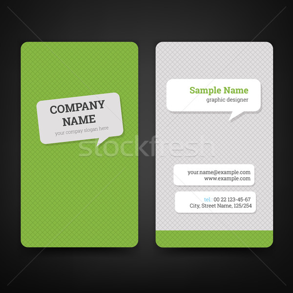 Business  Card Set Stock photo © vtorous