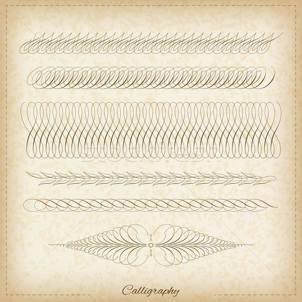 Calligraphy elements Stock photo © vtorous