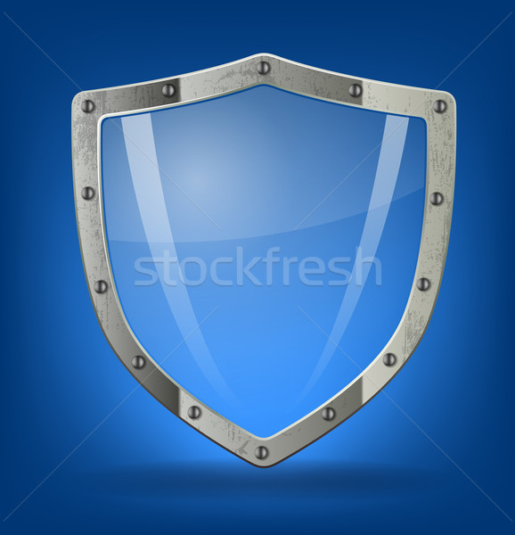 Shield icon Stock photo © vtorous