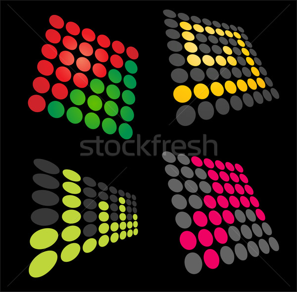 Stockfoto: Abstract · iconen · vector · ruimte · web · witte