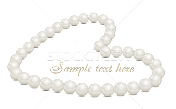 Backgruon vith pearls Stock photo © vtorous