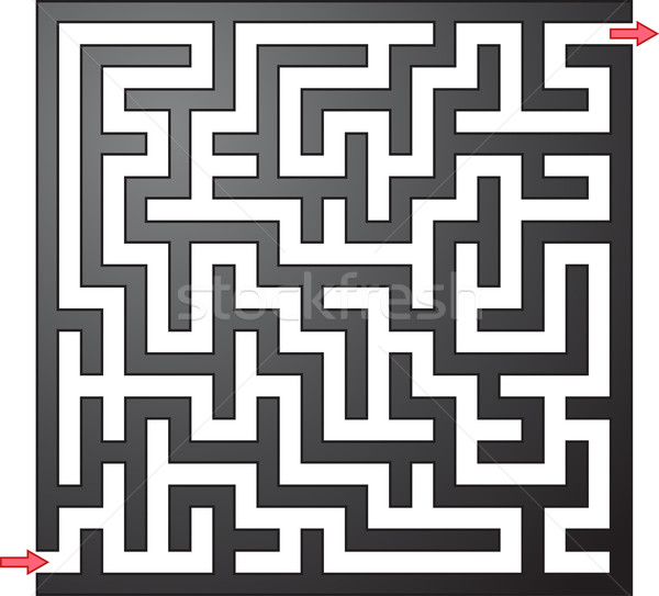 Gray maze Stock photo © vtorous