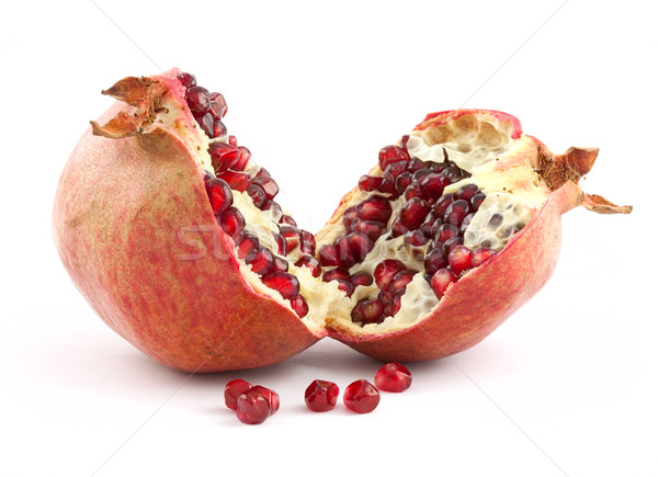 Stockfoto: Granaatappel · vruchten · geïsoleerd · witte · voedsel · vruchten