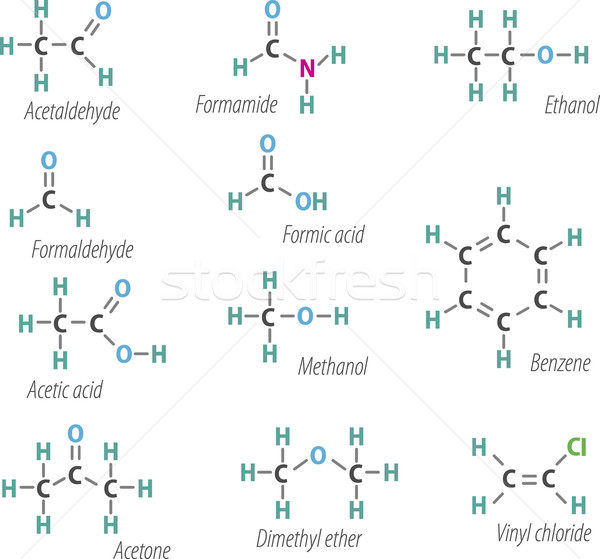 Formeln Set medizinischen Technologie Wissenschaft chemischen Stock foto © vtorous