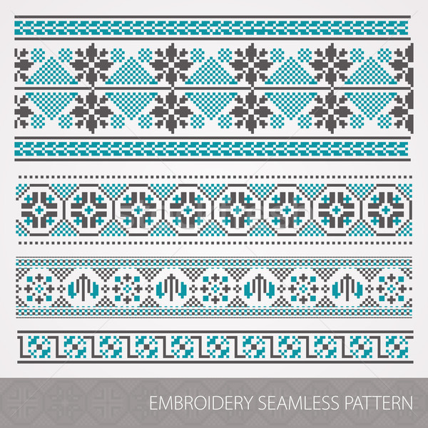 Embroidery ornament Stock photo © vtorous