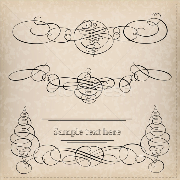 Calligraphy elements Stock photo © vtorous