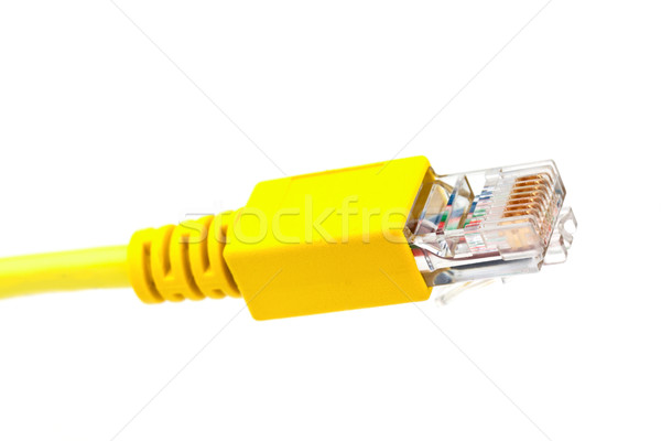 Isolado branco internet tecnologia cabo acelerar Foto stock © vtorous