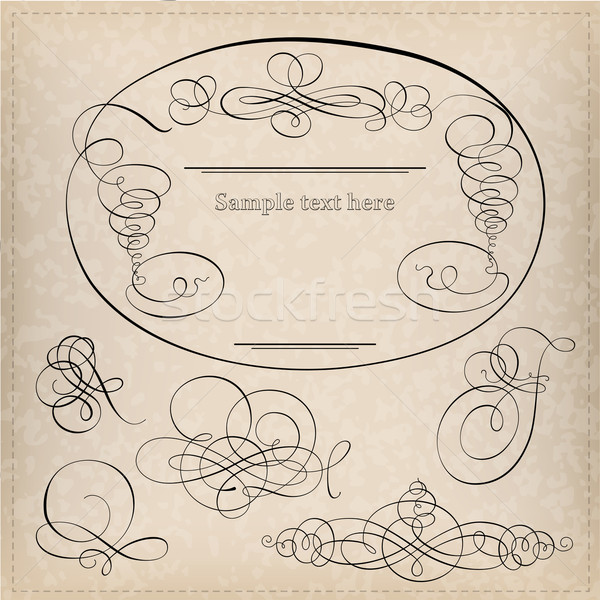 Calligraphy elements Stock photo © vtorous