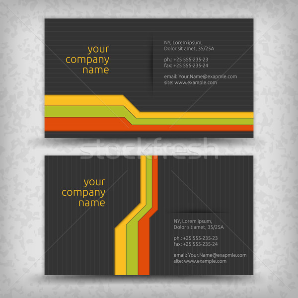 Stock photo: Vector abstract creative business cards