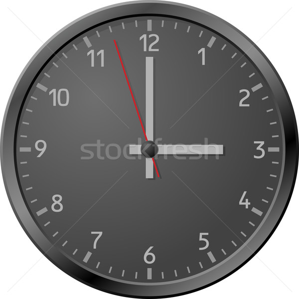 Black clock. Stock photo © vtorous