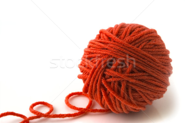 Ball of red threads Stock photo © vtorous