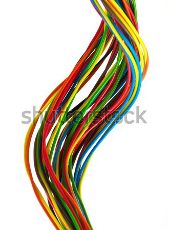 Bundle of color cables Stock photo © vtorous