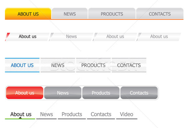 Navigation bar templates Stock photo © vtorous