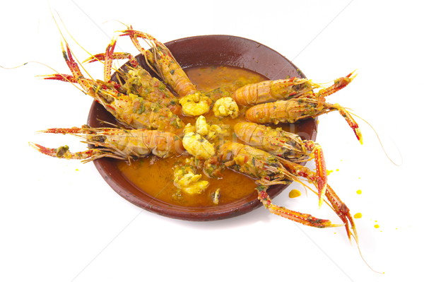 Spezzatino alimentare cottura zuppa aragosta frutti di mare Foto d'archivio © vtupinamba