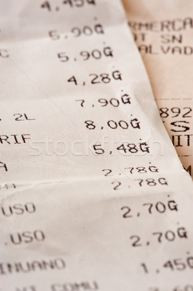 Fiscal números papel tarjeta proyecto de ley partido Foto stock © vtupinamba