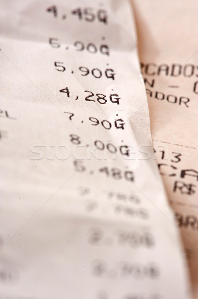 Fiscale nummers papier kaart Bill wedstrijd Stockfoto © vtupinamba