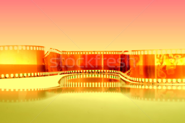 Filmstrip warm kleuren filteren achtergrond industrie Stockfoto © vtupinamba