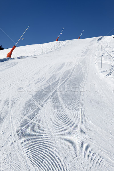 snowmaker on ski track Stock photo © vwalakte