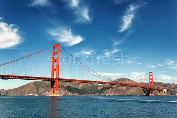 Golden Gate híd San Francisco híres kilátás Kalifornia USA Stock fotó © vwalakte